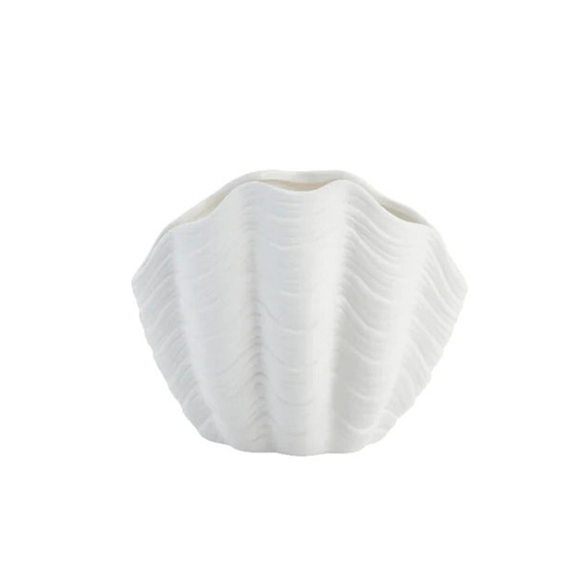 Vase alban en céramique blanc h15