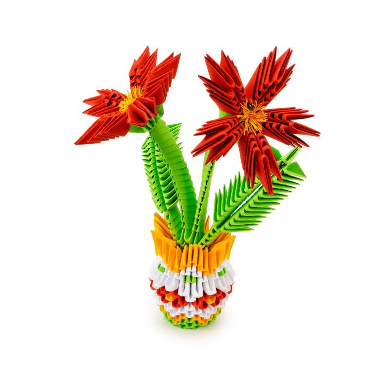 Pot de fleur en origami 3d - taille l