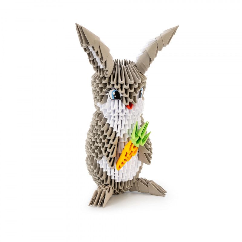 Lapin en origami 3d - taille xl
