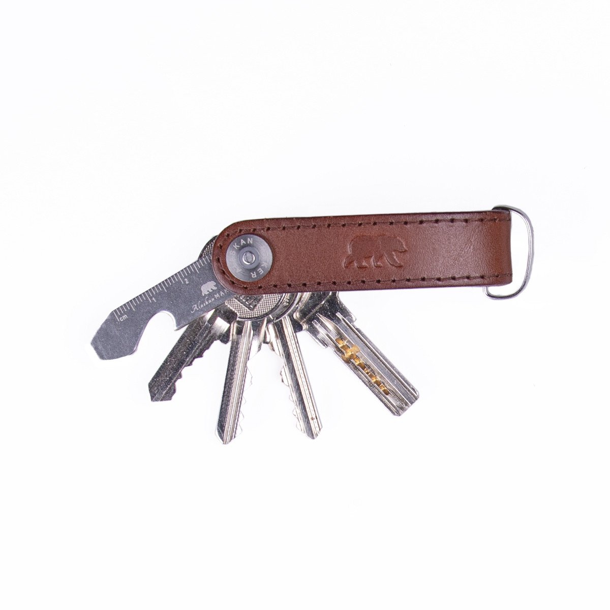 Porte clés loop marron