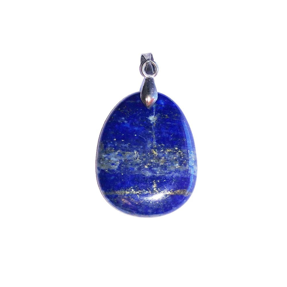 Pendentif lapis-lazuli - pierre plate