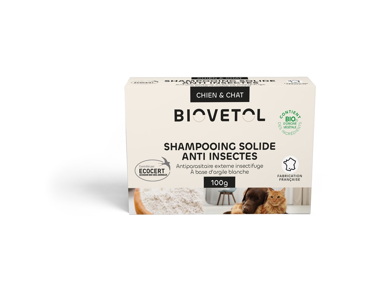 Shampoing solide anti-insectes bio