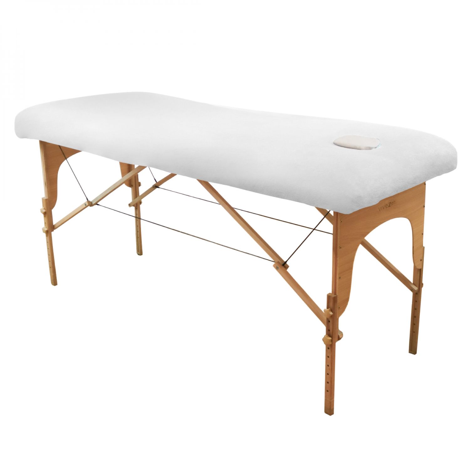 Housse table de massage - blanc