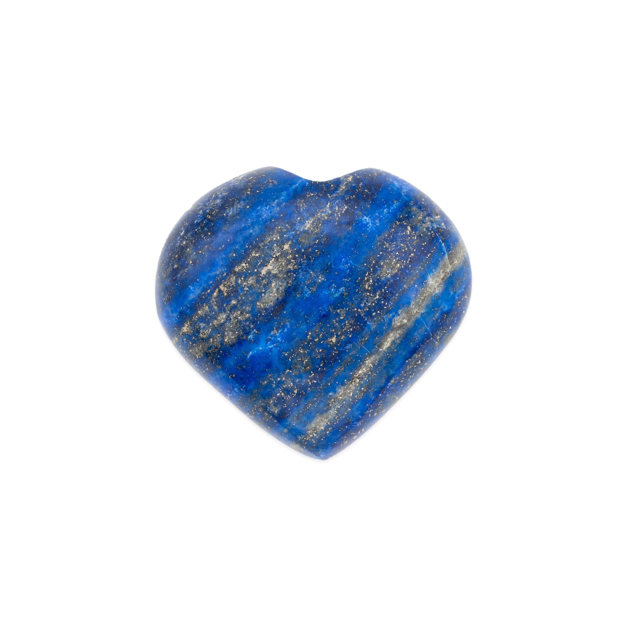 Coeur poli en pierre lapis-lazuli