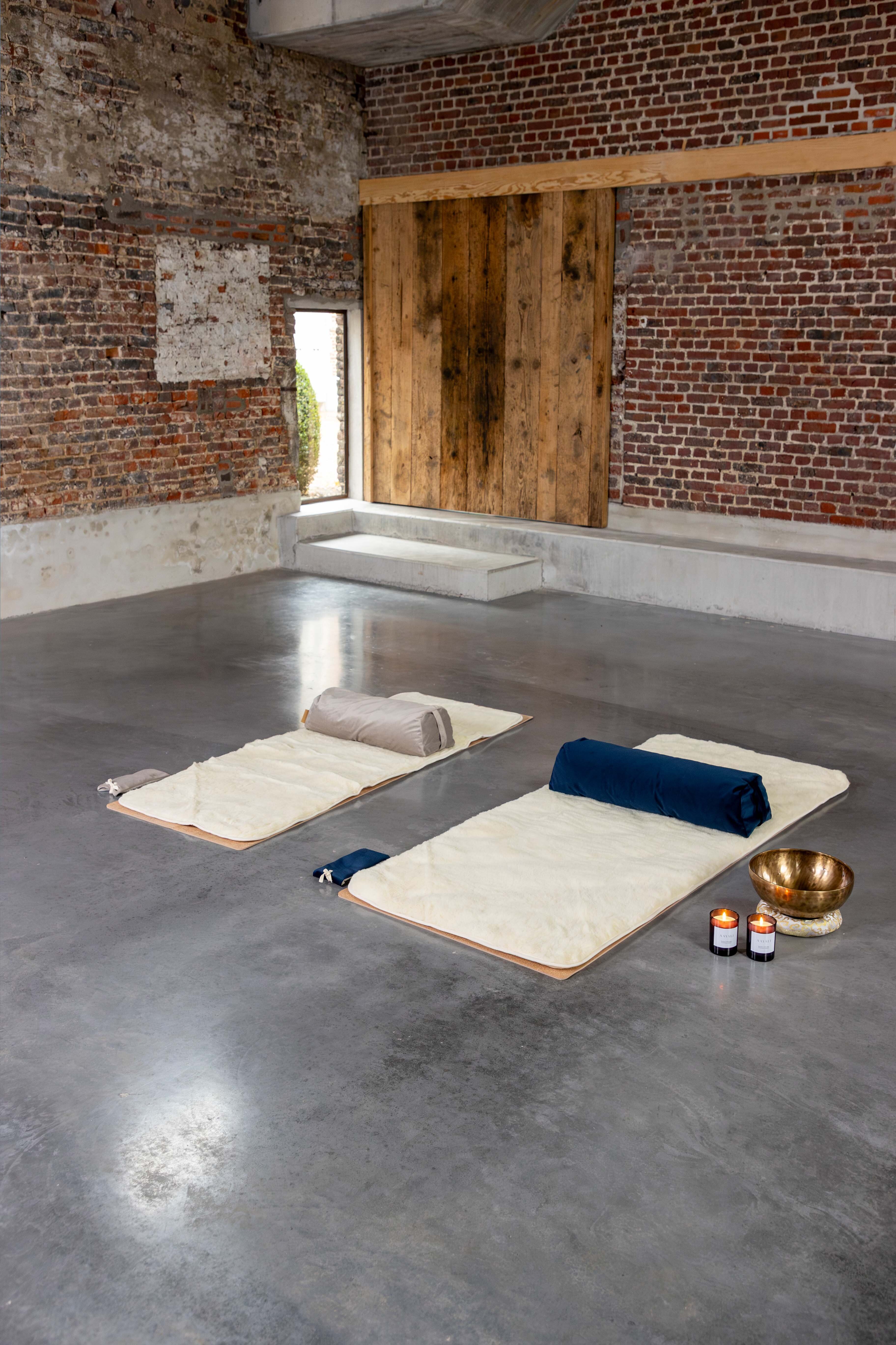 Xl sur-tapis de yoga en laine - yin yoga