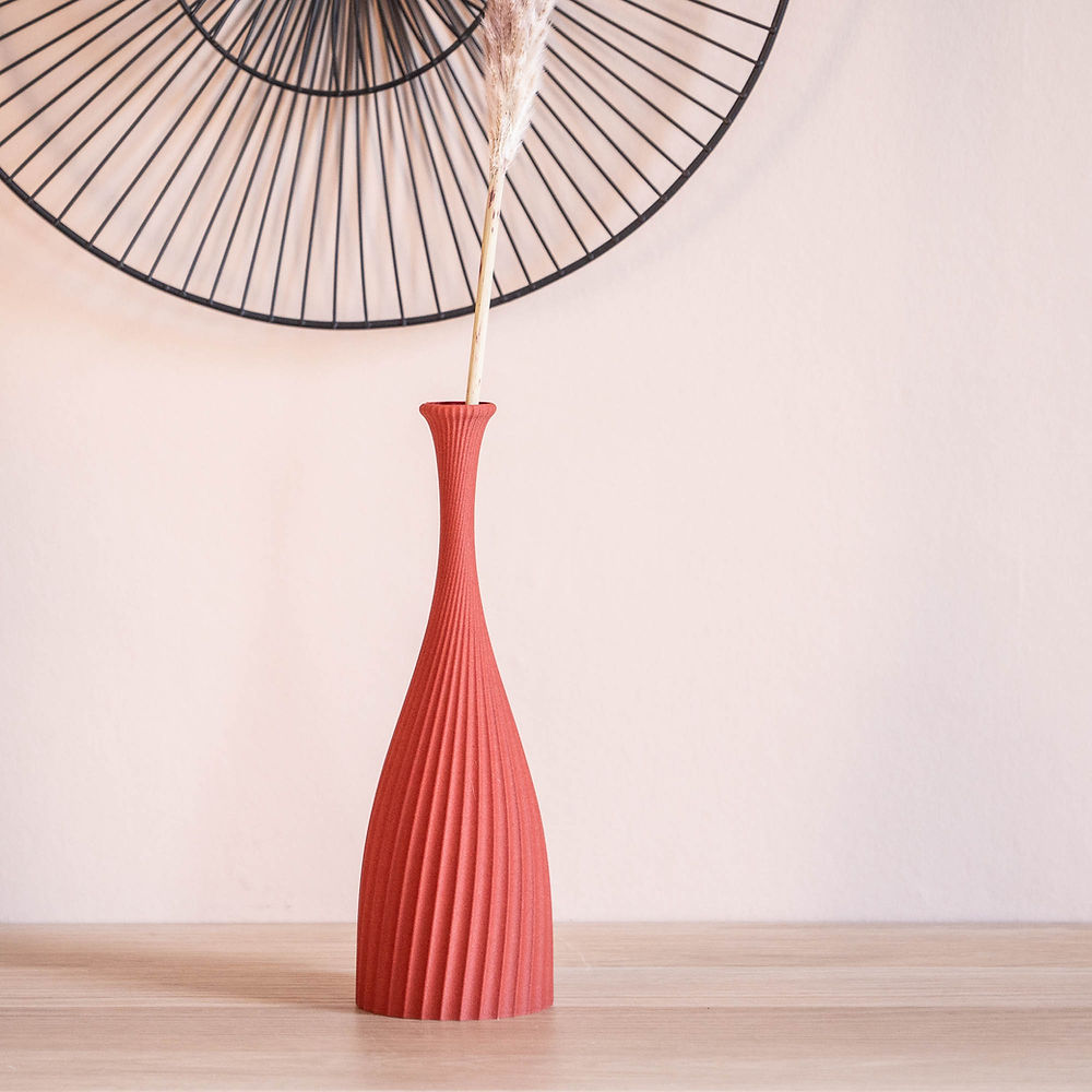 Vase codali - 39cm - rouge