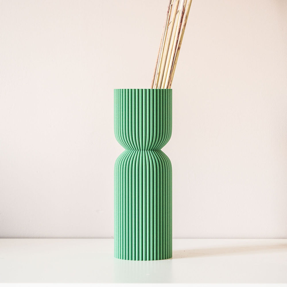 Vase diabolo - 31cm - vert