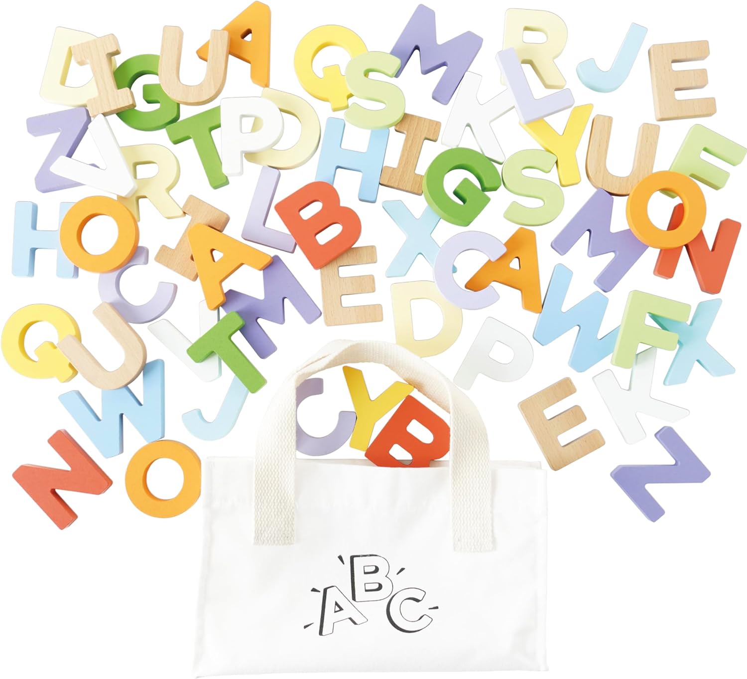 Lettres de l'alphabet en bois