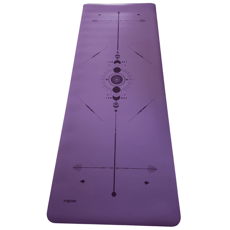 Tapis de yoga star totem violet