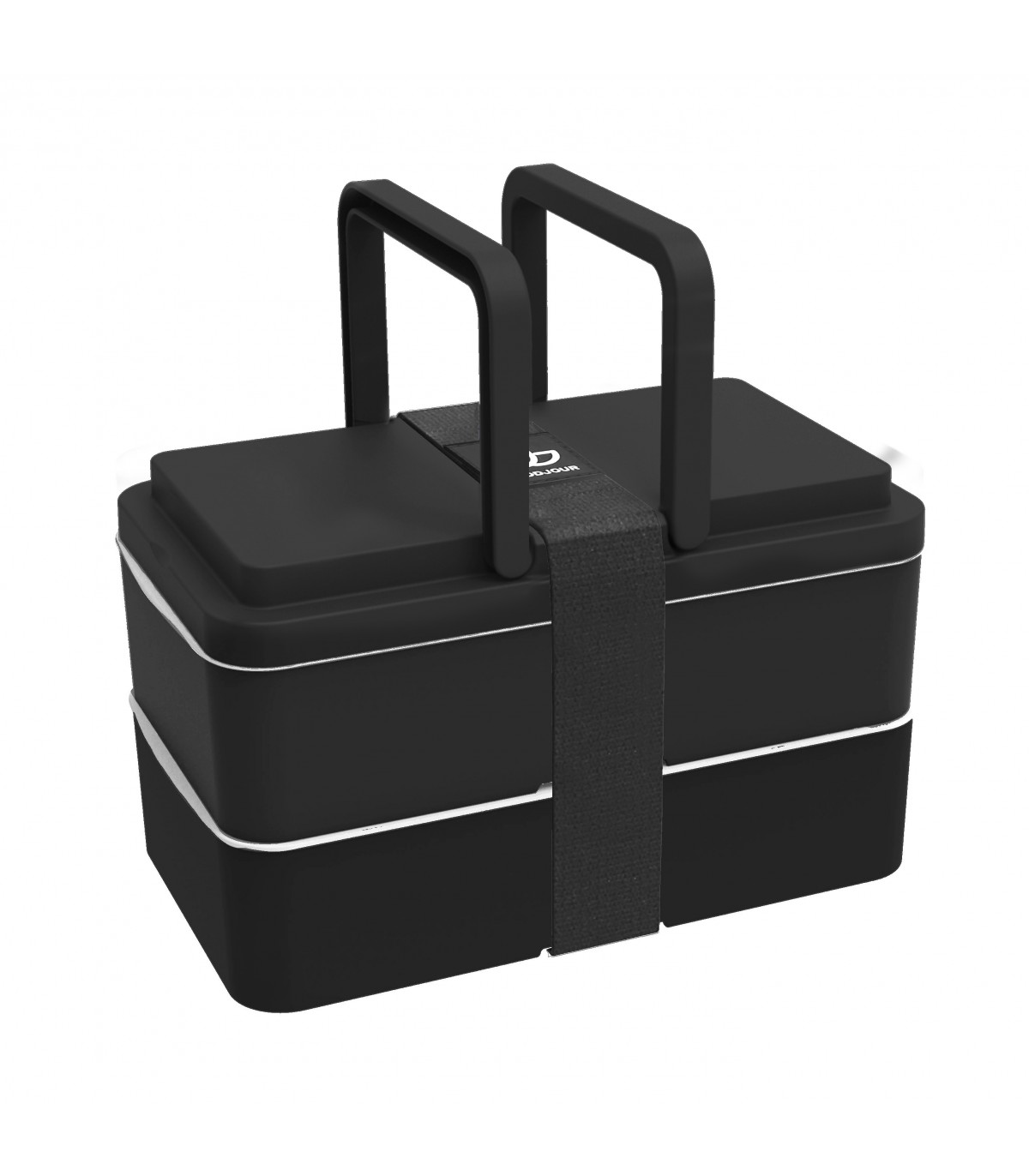 Lunchbox avec poignées - noir