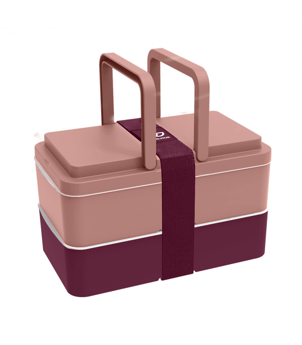 Lunchbox avec poignées - rose