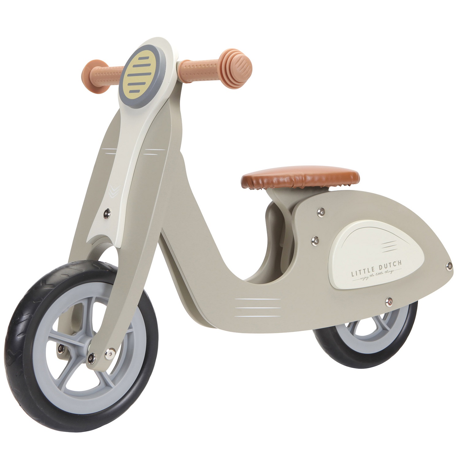 Draisienne scooter en bois vert olive