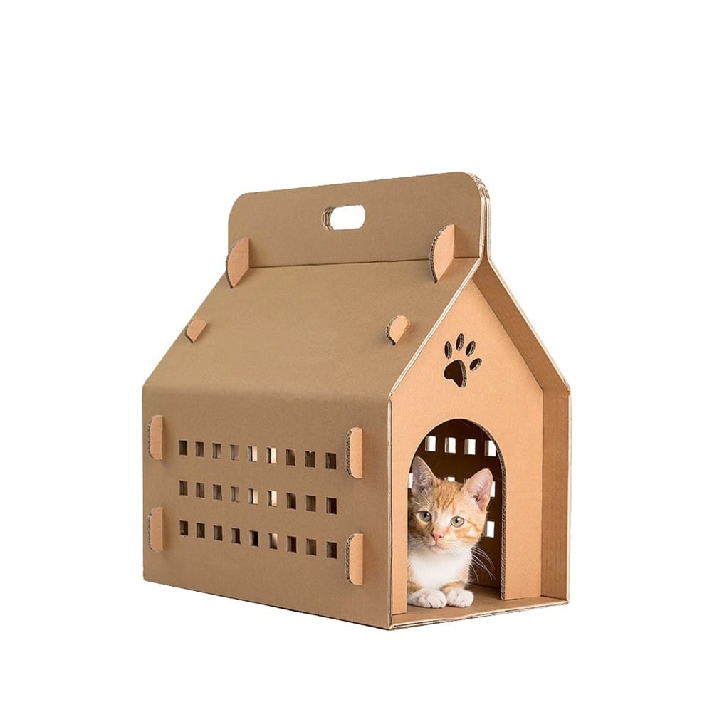 Chill, maison en carton pour chat