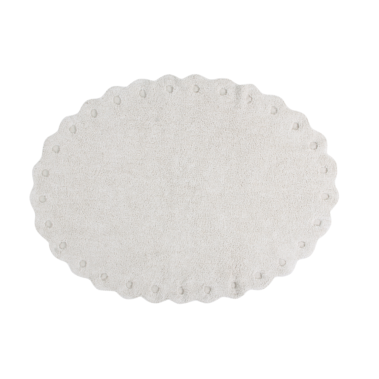 Tapis lavable en coton ivory 130x180 cm