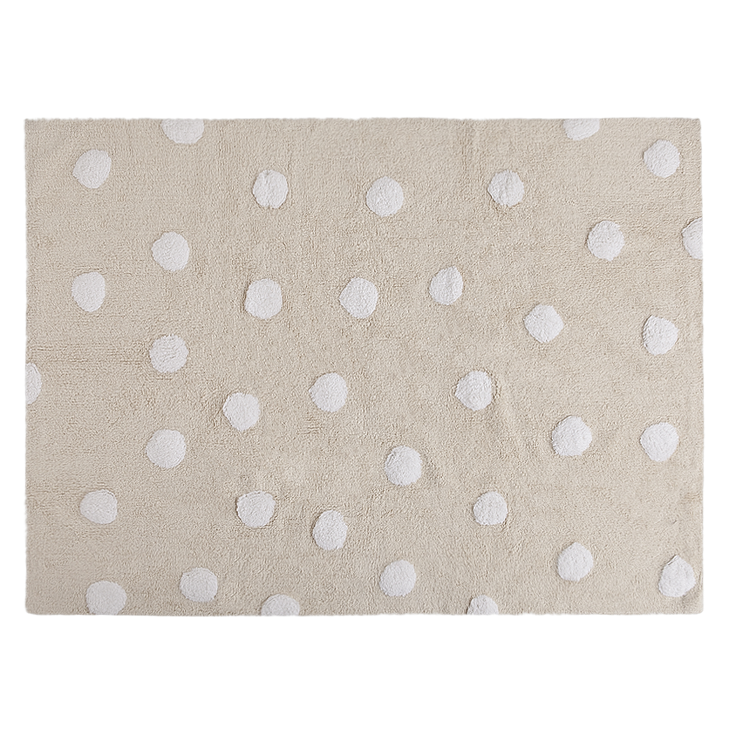 Tapis lavable en coton beige 20x160 cm